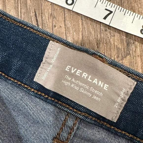 Everlane High Rise Authentic Stretch Skinny Jean jeans denim 29 - Picture 3 of 7